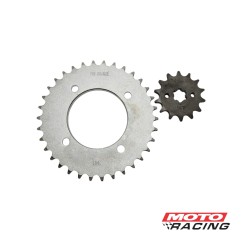 CORONA Y PIÑON HONDA BIZ 125 Z-34- 14 (ORANGE)