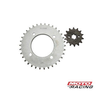 CORONA Y PIÑON HONDA BIZ 125 Z-34/14 (ORANGE)