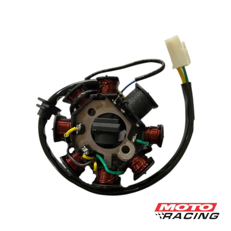 ESTATOR GILERA SMASH 110 8 POLOS FICHA 5 CABLES (HADA)