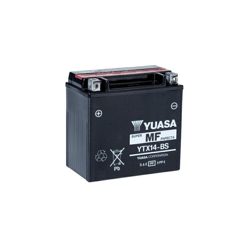 BATERIA LIBRE MANTENIMIENTO YTX14-BS Tw. C-  ACIDO YUASA
