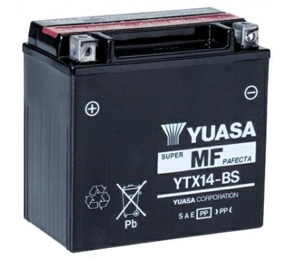 BATERIA LIBRE MANTENIMIENTO YTX14-BS Tw. C-  ACIDO YUASA