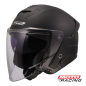 CASCO 618 VERSO II SOLID NEGRO MATE ABIERTO C- VISOR "M" (LS2)