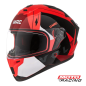 CASCO FF 070 VOLT BROKET BLANCO/ NEGRO/ NARANJA BRILLO "L" (MAC)
