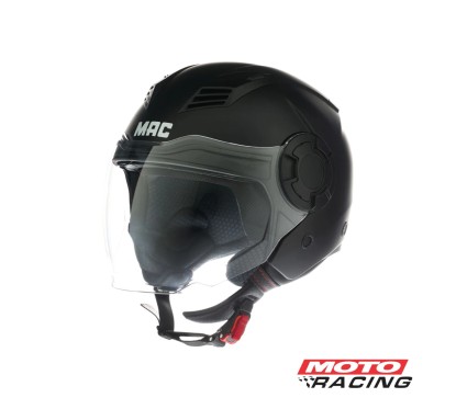 CASCO 766 AEROX SOLID NEGRO MATE ABIERTO D/VISOR "XL" (MAC)