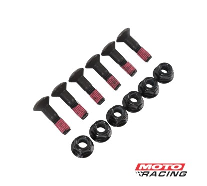 KIT TORNILLO CORONA NEGRO 8x30mm X6 (BOLT)