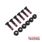 KIT TORNILLO CORONA NEGRO 8x30mm X6 (BOLT)