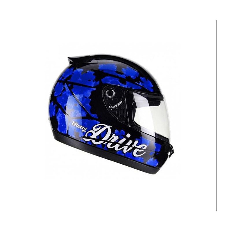 CASCO DRIVE HG CHERRY NEGRO -  AZUL FLY "XL"
