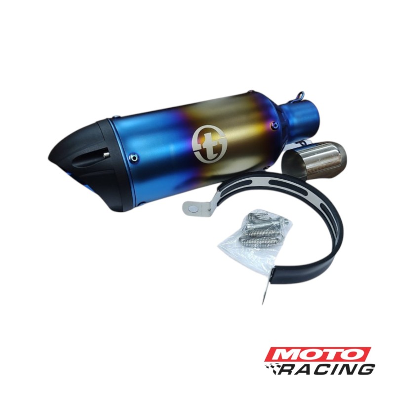 SILENCIADOR DEPORTIVO UNIVERSAL PISTA TORNASOLADO (T-FORCE)