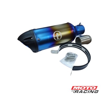 SILENCIADOR DEPORTIVO UNIVERSAL PISTA TORNASOLADO (T-FORCE)