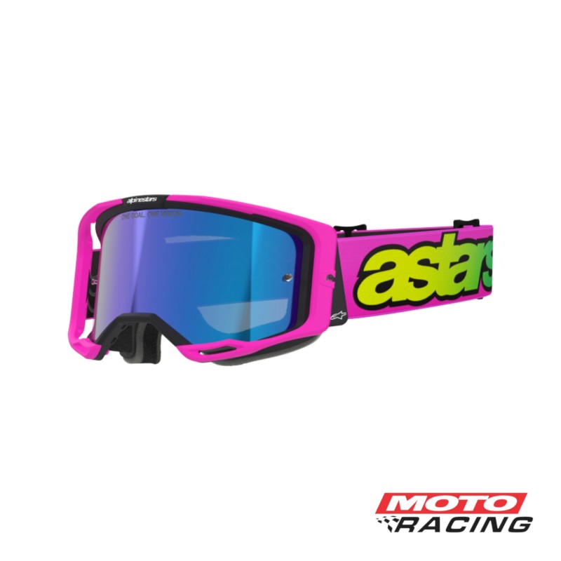 ANTIPARRA VISION 8 VISTA GOGGLE ROSA -  AMARILLO -  VERDE (ALPINESTARS)