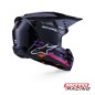 CASCO S-M3 FORCE NEGRO C-  NARANJA - ROSA - LILA "M" (ALPINESTARS)