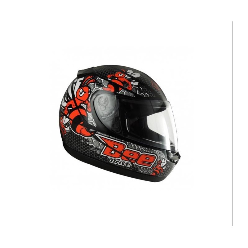 CASCO DRIVE HG BEE NEGRO -  ROJO FLY "XL"