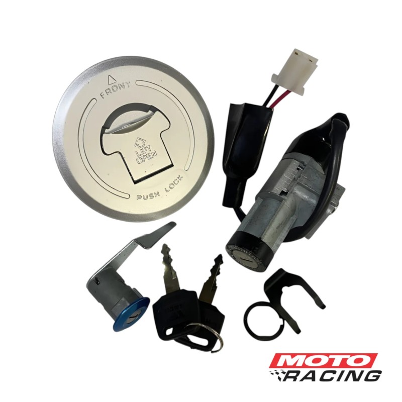 LLAVE CONTACTO HONDA CB 150 INVICTA SET C- TAPA TANQUE-  TRABA (HADA)
