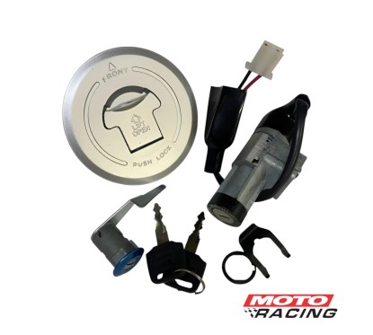 LLAVE CONTACTO HONDA CB 150 INVICTA SET C- TAPA TANQUE-  TRABA (HADA)