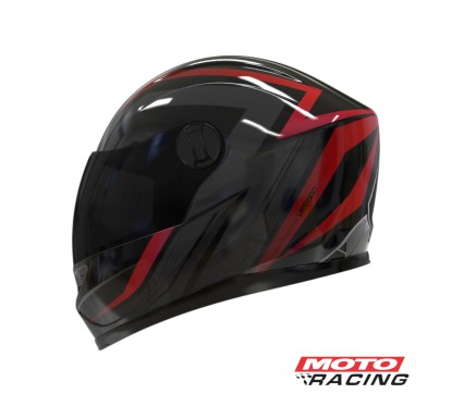 CASCO V32 INFLUENCE ROJO/ NEGRO BRILLO 6347 "XL" (VERTIGO)