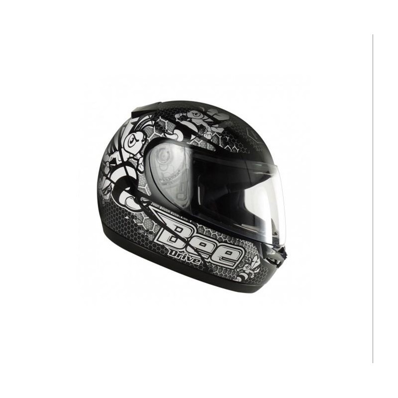 CASCO DRIVE HG BEE NEGRO -  BLANCO FLY "M"