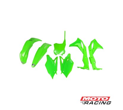 KIT PLASTICO KAWASAKI KXF 250 17 VERDE FLUOR (UFO)