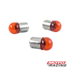 LAMPARA GIRO 12v10w BA15S CULOTE CHAPA AMBAR (GPG)