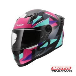 CASCO 816 COSMOS ASTOM NEGRO-  ROSA MATE "S" (LS2)