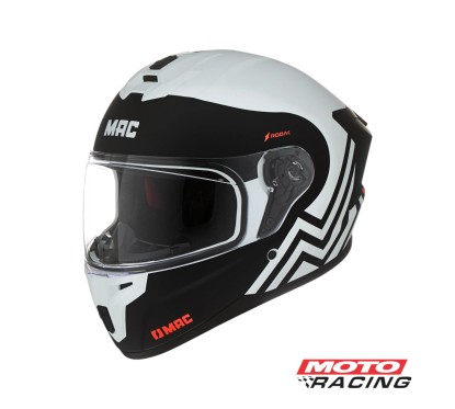 CASCO FF 070 VOLT RODAK NEGRO / BLANCO MATE "L" (MAC)