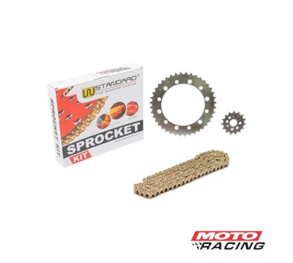 KIT TRANSMISION HONDA NX4 FALCON 400 40- 15 C- CADENA DORADA (STD)