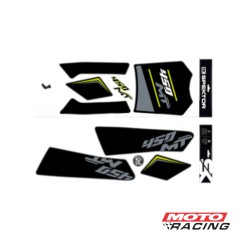CALCOMANIA CFMOTO 450 NEGRA-  AMARILLA (SPEKTOR)