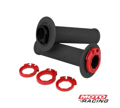 PUÑOS MX2 LOCK-ON UNIVERSAL HONDA/YAMAHA/KAWASAKI/HUSQ NEGRO (WIRTZ)