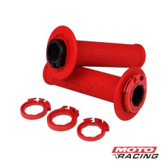 PUÑOS MX2 LOCK-ON UNIVERSAL HONDA- YAMAHA- KAWASAKI- HUSQ ROJO (WIRTZ)