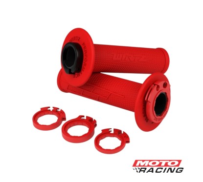 PUÑOS MX2 LOCK-ON UNIVERSAL HONDA- YAMAHA- KAWASAKI- HUSQ ROJO (WIRTZ)