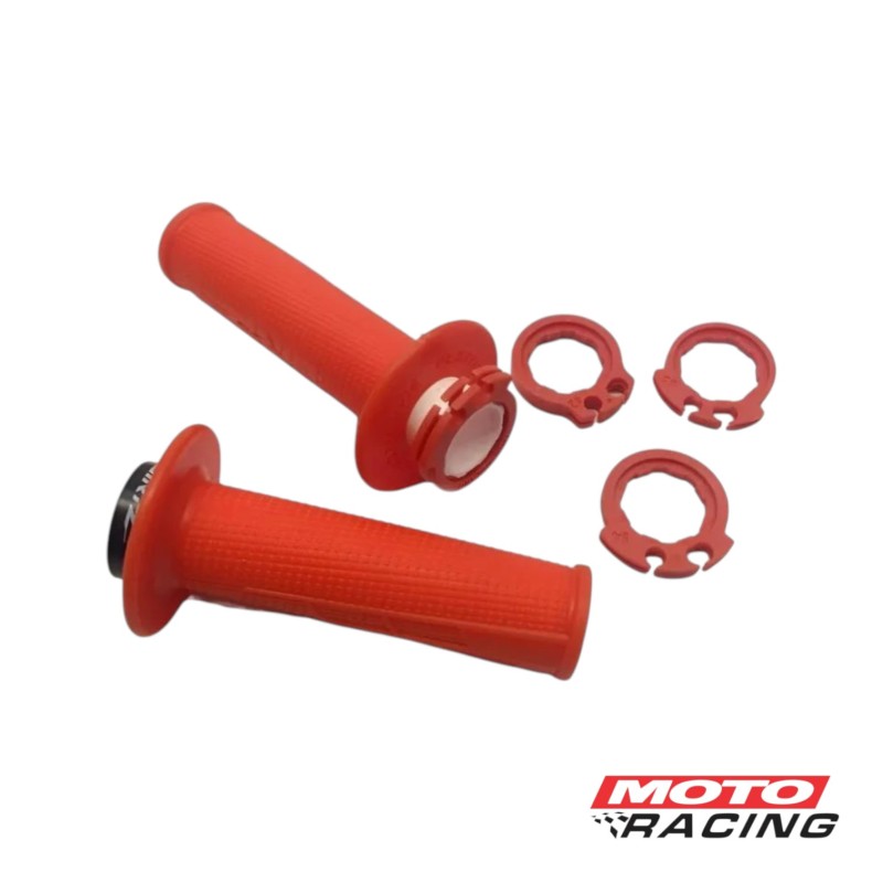 PUÑOS MX2 LOCK-ON UNIVERSAL HONDA- YAMAHA- KAWASAKI- HUSQ NARANJA (WIRTZ)