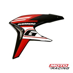 DEFLECTOR TANQUE IZQUIERDO GUERRERO GXR 200 '17 NEGRO (ORIGINAL)