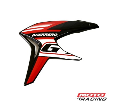 DEFLECTOR TANQUE IZQUIERDO GUERRERO GXR 200 '17 NEGRO (ORIGINAL)