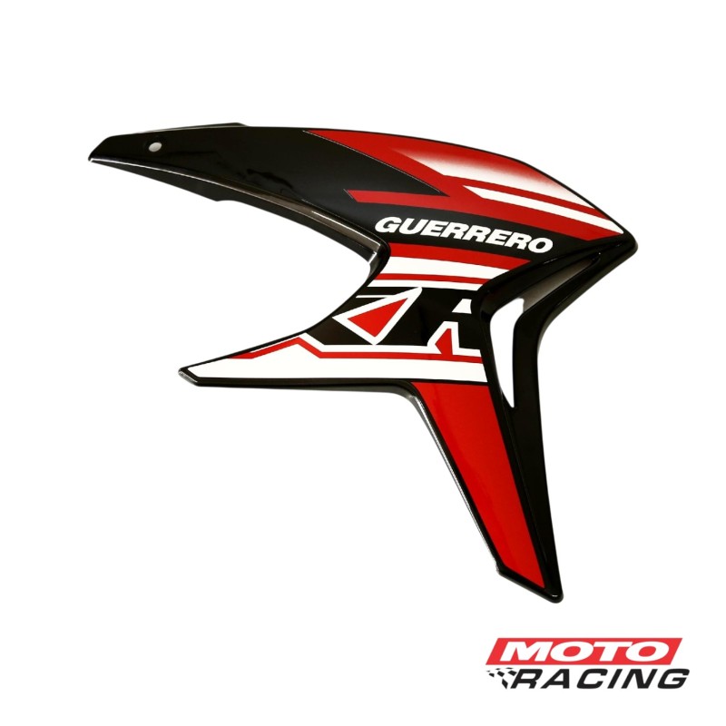 DEFLECTOR TANQUE DERECHO GUERRERO GXR 200 '17 NEGRO (ORIGINAL)