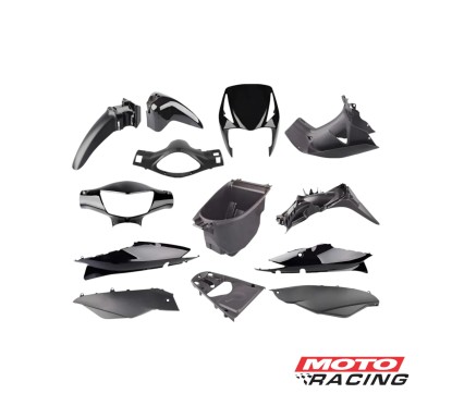 KIT PLASTICOS HONDA BIZ C-125 NEGRO 13 PIEZAS (NSU)