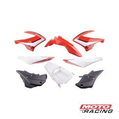 KIT PLASTICOS COMPLETO MOTOMEL SKUA 150 V6 8Pza ROJO (NSU)