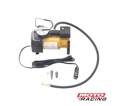 INFLADOR COMPRESOR MINI 12V C- MEDIDOR 150PSI METAL (NSU)