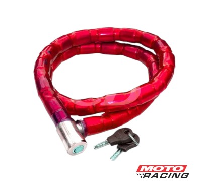 CANDADO LINGA 22x1200mm LARGO COLORES VARIOS (MOTORCYCLE LOCK)