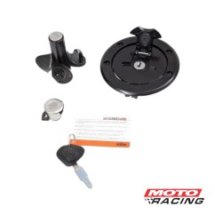 LLAVE CONTACTO KTM DUKE 390 SET C-  TAPA TANQUE (ORIGINAL)