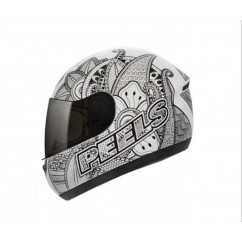 CASCO SPIKE INDIE BLANCO- NEGRO PEELS "S"