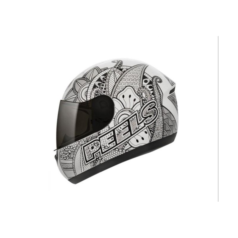 CASCO SPIKE INDIE BLANCO- NEGRO PEELS "S"