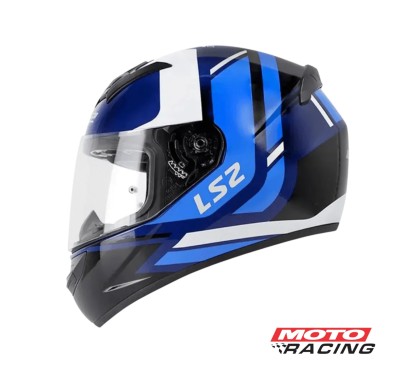 CASCO 352 DOWN NAVY C- SPOILER AZUL-  NEGRO-  BLANCO "M" (LS2)