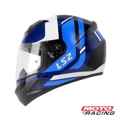 CASCO 352 DOWN NAVY C/SPOILER AZUL/ NEGRO/ BLANCO "S" (LS2)