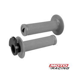 PUÑOS LOCK-ON UNIVERSAL HONDA- YAMAHA- KAWASAKI- HUSQ GRIS (UFO)