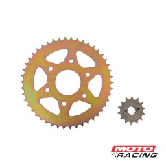 CORONA Y PIÑON BAJAJ DOMINAR 400/ KTM DUKE 390 46/14 DORADA (STD)