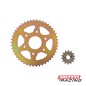 CORONA Y PIÑON BAJAJ DOMINAR 400/ KTM DUKE 390 46/14 DORADA (STD)