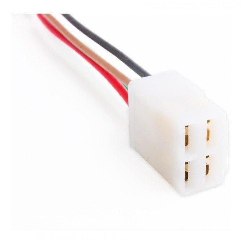 FICHA MACHO 4 VIAS P- MOTO LLAVE CONTACTO