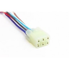 FICHA MACHO 6 VIAS P- MOTO ESTANCA REDONDA