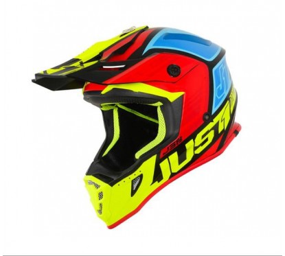 CASCO JUST 1 J38 BLADE NEGRO/AMARILLO/ROJO/AZUL "XL"