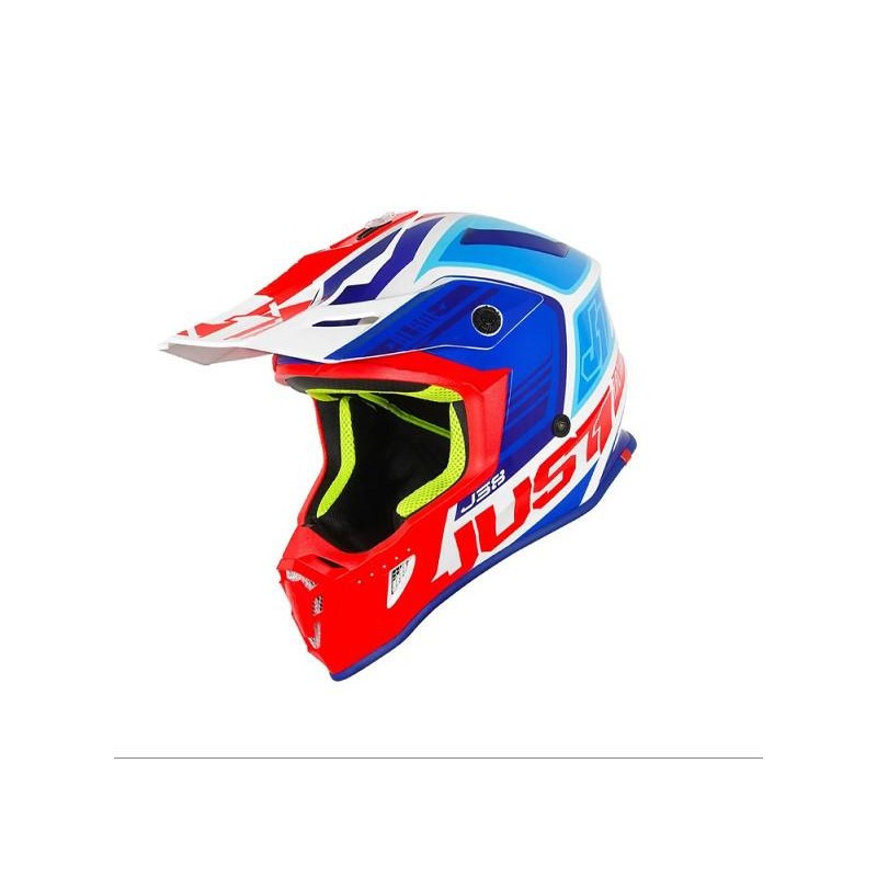 CASCO JUST 1 J38 BLADE AZUL/ROJO/BLANCO "M"