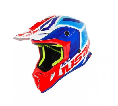 CASCO JUST 1 J38 BLADE AZUL- ROJO- BLANCO "M"